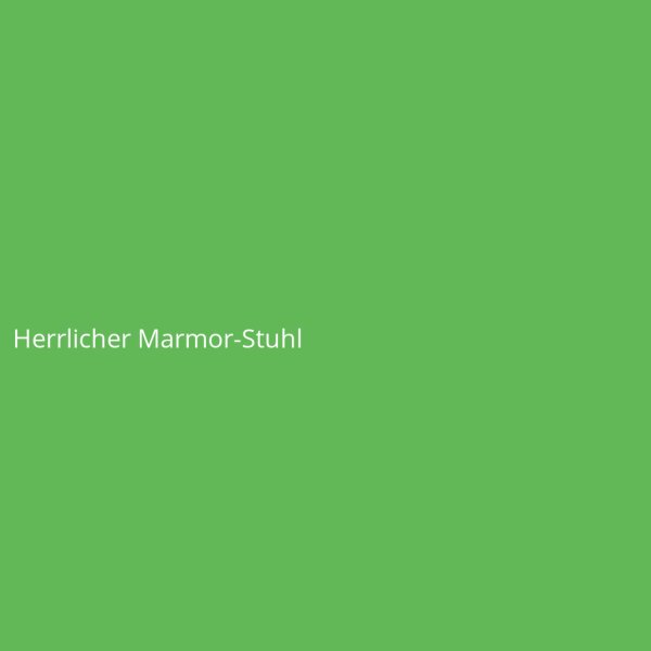 Herrlicher Marmor-Stuhl