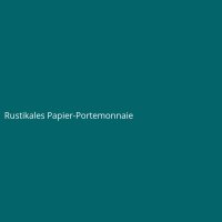 Rustikales Papier-Portemonnaie
