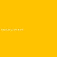 Rustikale Granit-Bank