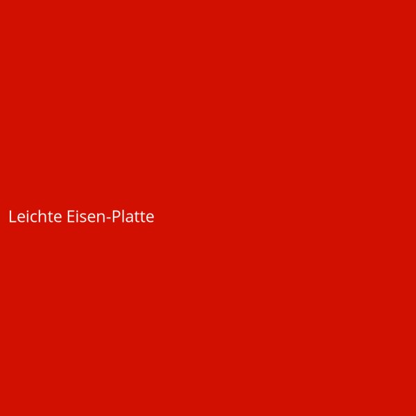 Leichte Eisen-Platte