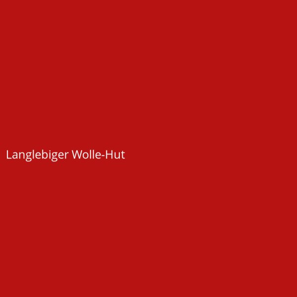 Langlebiger Wolle-Hut