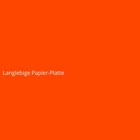 Langlebige Papier-Platte