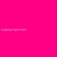 Langlebige Papier-Platte