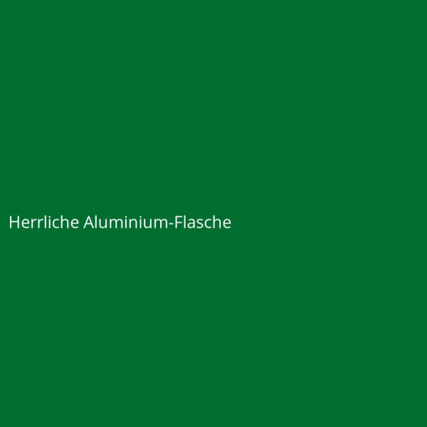 Herrliche Aluminium-Flasche